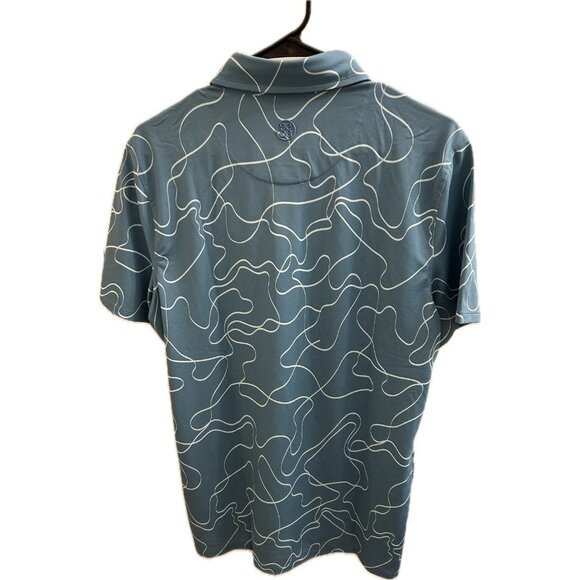 G/FORE Men's Pencil Tech Fit Golf Polo Shirt (Green) - Medium - Picture 3 of 9